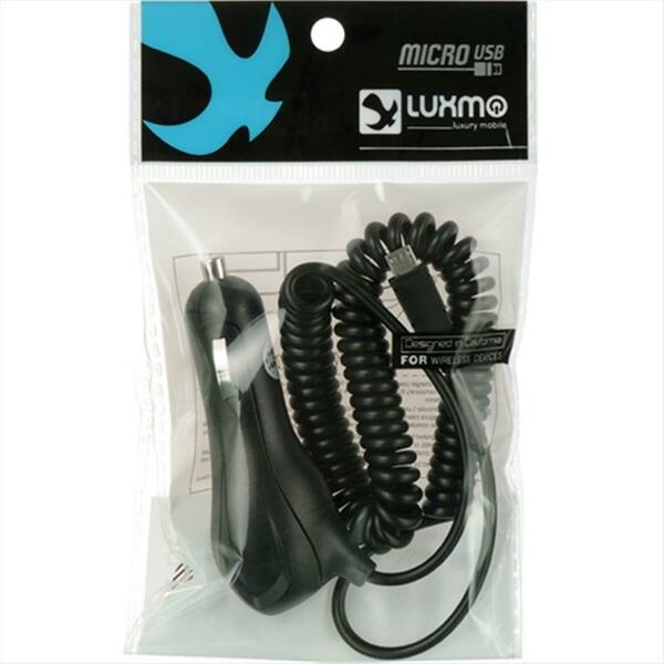 Dreamwireless Luxmo Universal Micro USB 2.1A Rapid Car Charger With Polybag Packaging CCMUSB21DW-O